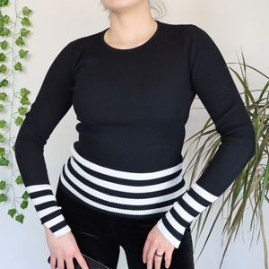 Zara Ribbed Sweater Top